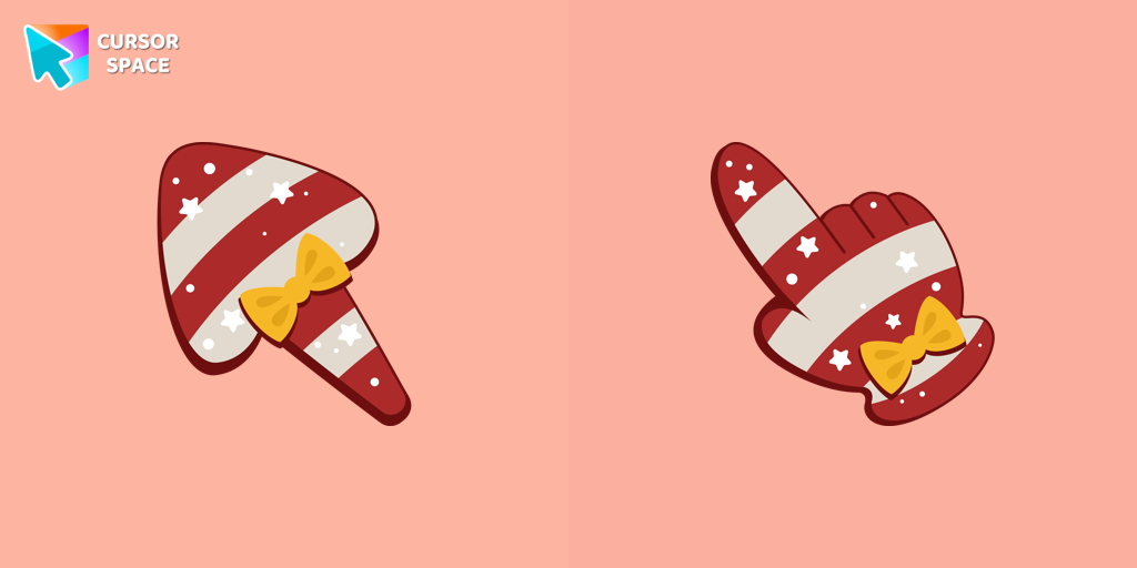 Cursor Candy Cane For Chrome