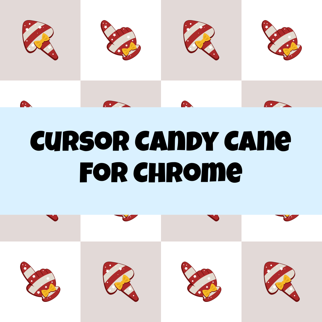 Cursor Candy Cane For Chrome